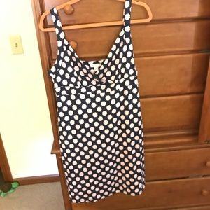 NWT Charter Club size PM, navy/pink tank dress